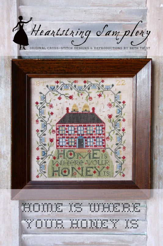 Heartstring Samplery Home is Where Your Honey Is Cross Stitch Pattern