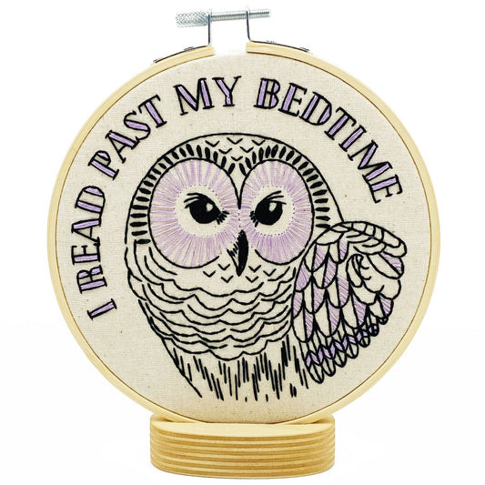 Hook Line and Tinker I Read Past My Bedtime Complete Embroidery Kit