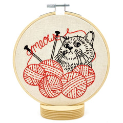 Hook Line and Tinker Kitten with Knitting Embroidery Kit