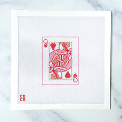 Coco Frank Queen of Hearts Needlepoint Canvas