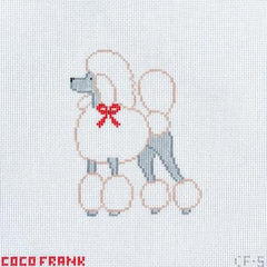 Coco Frank Poodle Needlepoint Canvas