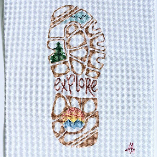 Fire and Iris Explore More Needlepoint Canvas