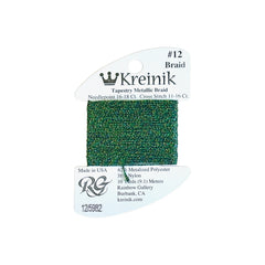 Rainbow Gallery Kreinik Braid #12 - 5982 Forest Green