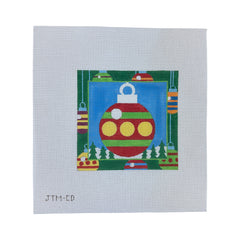 Love You More Perpetual Calendar - December Bauble Needlepoint Canvas