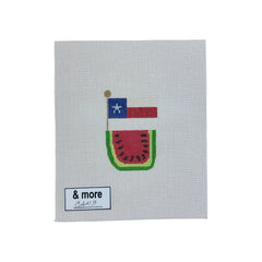 & more Texas Flag Watermelon Needlepoint Canvas