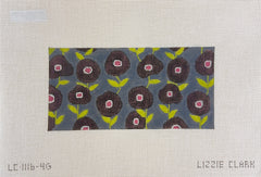 The Collection Designs Lizzie Clark Dark Poppies Needlepoint Canvas