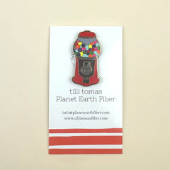 Planet Earth Bubble Gum Machine Needle Minder