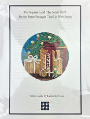 The Gingham Stitchery Lauren Devous My Favorite Things Stitch Guide Brown Paper Packages