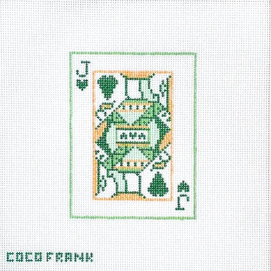 Coco Frank Jack of Hearts Needlepoint Canvas
