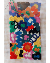 Unwind Studio Jungley Flowers Needlepoint Kit