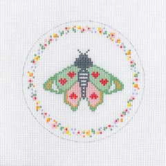 Coco Frank Love Bug - Moth Needlepoint Canvas