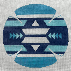 Lee's Needle Arts Triangles Yarmulke Needlepoint Canvas