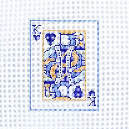Coco Frank King of Hearts Needlepoint Canvas