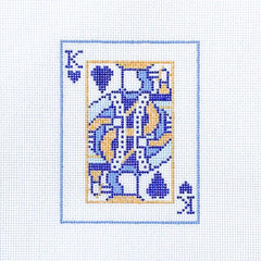 Coco Frank King of Hearts Needlepoint Canvas