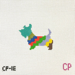 The Plum Stitchery Schnauzer Needlepoint Canvas