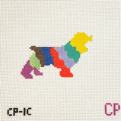 The Plum Stitchery Spaniel Needlepoint Canvas