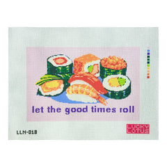 Lucky Lotus Needlepoint Let The Good Times Roll Needlepoint Canvas