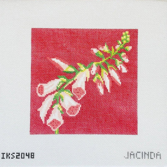 Initial K Studio Jacinda Boneau Foxglove Needlepoint Canvas