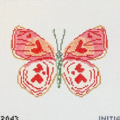 Initial K Studio Valentine Butterfly Ornament Needlepoint Canvas