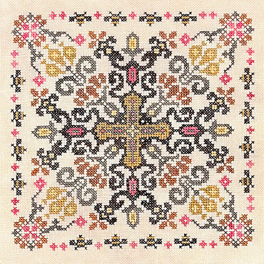 Ink Circles Cinnamon and Honey Cross Stitch Pattern