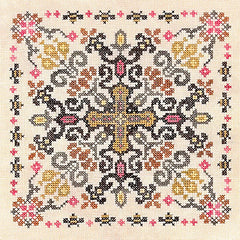 Ink Circles Cinnamon and Honey Cross Stitch Pattern
