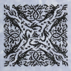 Ink Circles Elemental Dragons: Water Cross Stitch Pattern