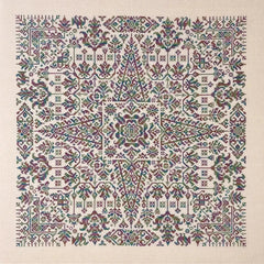 Ink Circles Star of Sumatra Cross Stitch Pattern