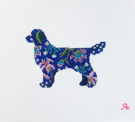 Rachel Barri Reggie the Retriever Needlepoint Canvas