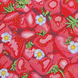 Jean Smith Designs Strawberries Needlepoint Canvas