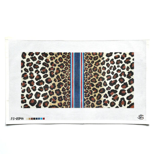 Jeni Sandberg Needlepoint Leopard Tote Bag or Pillow Needlepoint Canvas