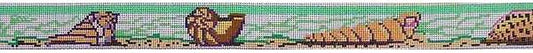 Julia's Needleworks Sea Shells Belt Needlepoint Canvas