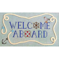 Julia's Needleworks Welcome Aboard Needlepoint Canvas