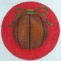 Julia's Needleworks Basketball Bauble Ornament Needlepoint Canvas