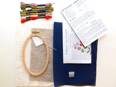 Junebug and Darlin Forget Me Knots Cross Stitch Kit