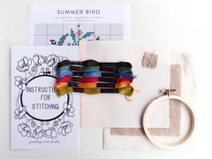 Junebug and Darlin Summer Bird Cross Stitch Kit