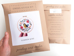 Junebug and Darlin Summer Bird Cross Stitch Kit