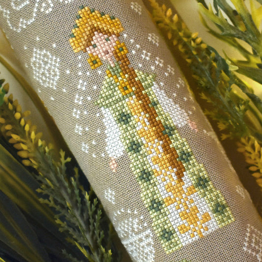 Stitchy Princess Fairy Tale Spring Ukrainian Girl Cross Stitch Pattern