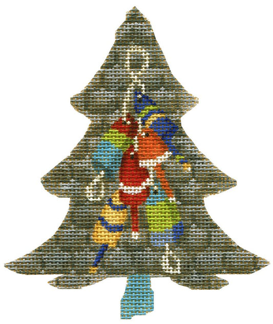 Kelly Clark Designs Lobster Buoy Tree Needlepoint Canvas