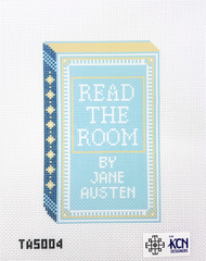 KCN Designers Read the Room Blue Needlepoint Canvas