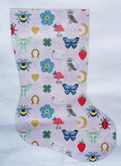 KCN Designers Folklore Stocking Needlepoint Canvas