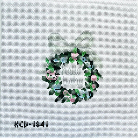 KCN Designers Hello Baby Wreath Needlepoint Canvas