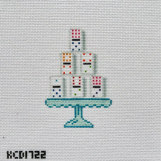 KCN Designers Tipsy Tower Darling Dominoes Needlepoint Canvas