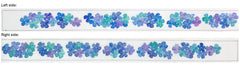 Kate Dickerson Needlepoint Collections Blue and Lavender Hydrangeas Belt Needlepoint Canvas