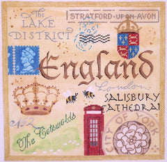 Kate Dickerson Needlepoint Collections England Collage Needlepoint Canvas