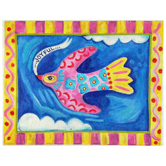 Kate Dickerson Needlepoint Collections Julia Eves Joyful Flying Bird Needlepoint Canvas