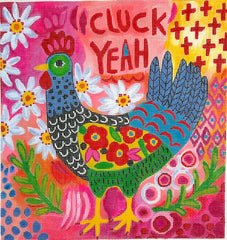 Kate Dickerson Needlepoint Collections Julia Eves Cluck Yeah Needlepoint Canvas