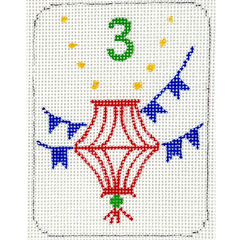 Kate Dickerson Needlepoint Collections Mini Mahjong Tile Lantern Needlepoint Canvas