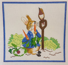 Kate Dickerson Needlepoint Collections Peter Rabbit Mcgregors Garden Needlepoint Canvas
