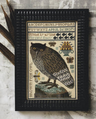 Kathy Barrick Brown Fish Owl Cross Stitch Pattern
