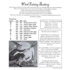 Kathy Barrick Witch Academy Cross Stitch Pattern
